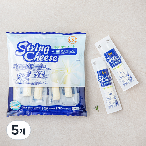 이스트밸리 스트링치즈, 20g, 10개입, 5개