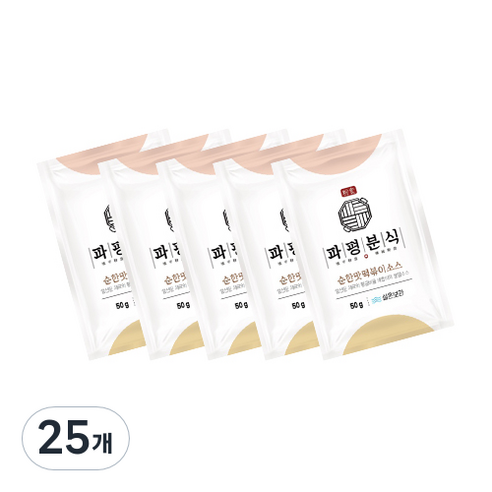 파평분식 떡볶이소스 분말 순한맛, 50g, 25개
