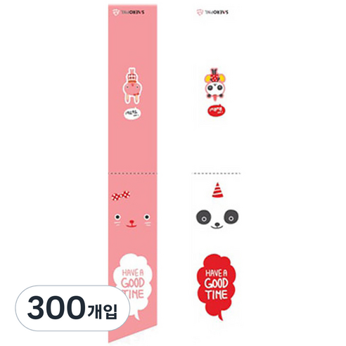 이홈베이킹 젓가락봉투 캐릭터2종, 300개, 혼합색상