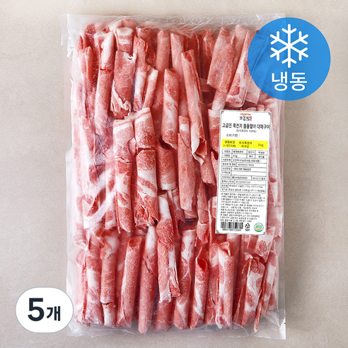 고급진 미국산 목전지 돌돌말이 대패 구이용 (냉동), 5개, 3kg