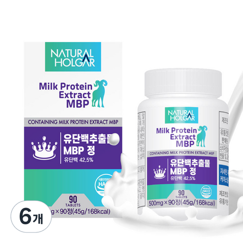 네츄럴올가 유단백추출물 MBP정 90정, 45g, 6개