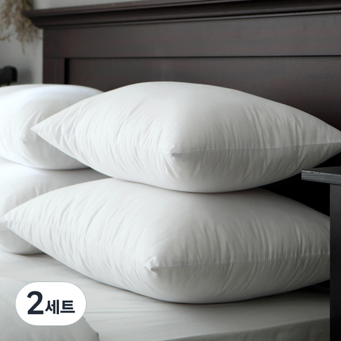 타카타카 높낮이조절 깨끗한 마일드 베개솜 2p, 화이트, 2세트