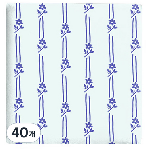 인디케이 라인꽃 포장지, 혼합색상, 40개