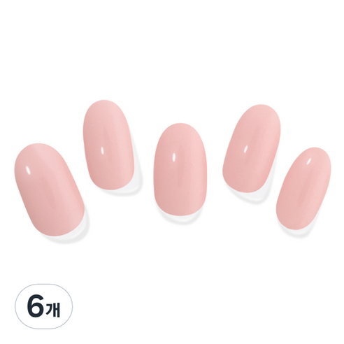 모노몬드 젤네일 스티커, 6개, 110 Strawberry pink