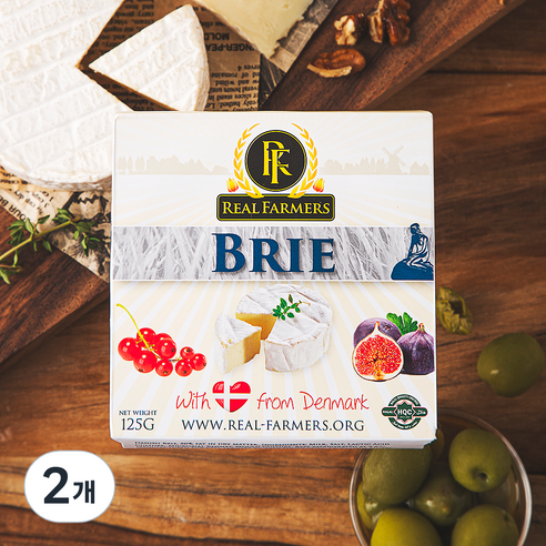 RealFarmers 브리, 125g, 2개, 1개입