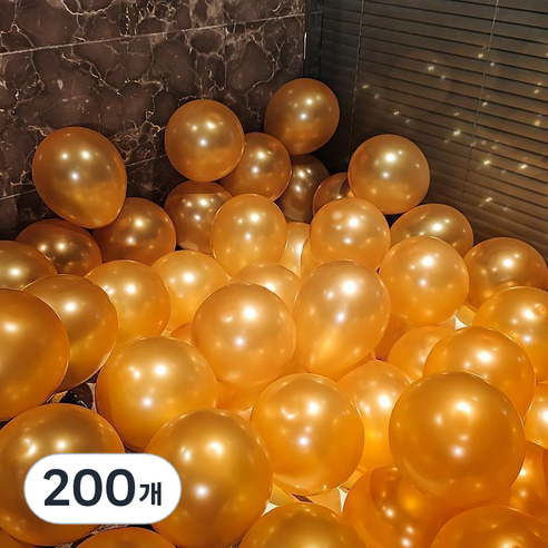 EUMES 이벤트 풍선 펄, 오렌지, 200개