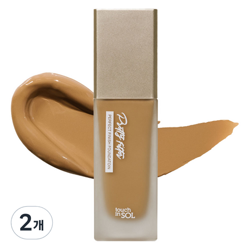 터치인솔 프리티필터 퍼펙트 피니시 파운데이션 35g, 4호 텐, 2개