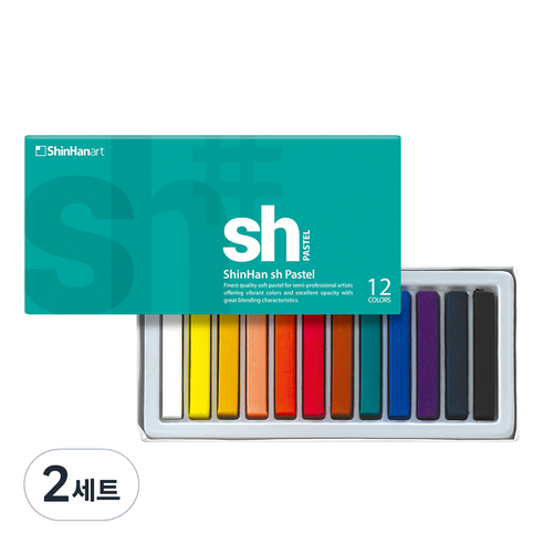 신한화구 sh 채색용 파스텔 세트, 2세트, 12색