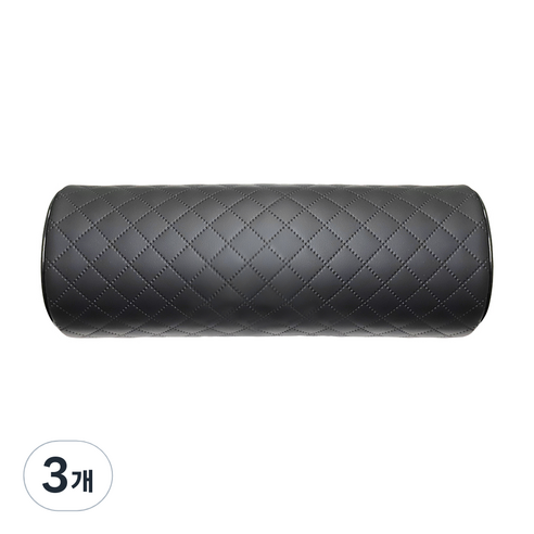 블랙스미스에어펌프 다용도 메모리폼 목쿠션, 3개, BLACK