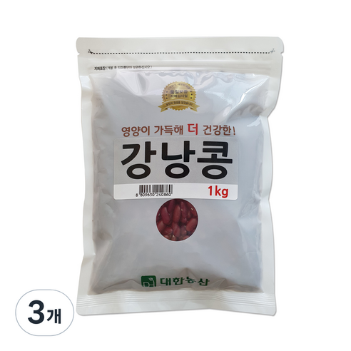 대한농산 강낭콩, 1kg, 3개