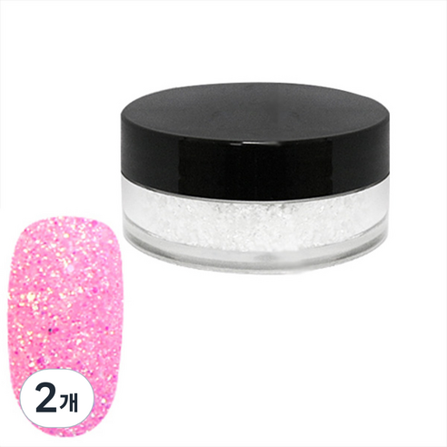 네일스케치 보석글리터 15g, 네온핑크, 2개
