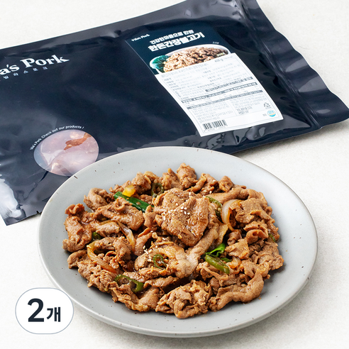 빌라스포크 건강한 마음으로 만든 한돈 간장불고기, 400g, 2개