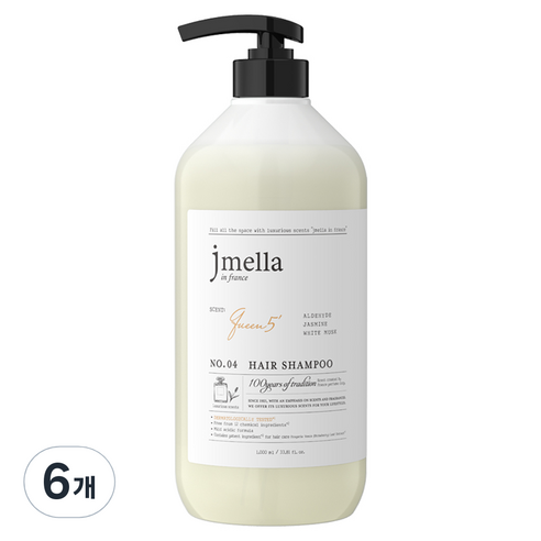 제이멜라 인 프랑스 퀸 5 헤어 샴푸, 6개, 1000ml