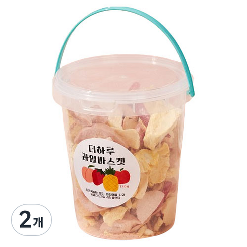 더하루 과일바스켓 동결건조과일칩 4종 블랜딩, 120g, 2개