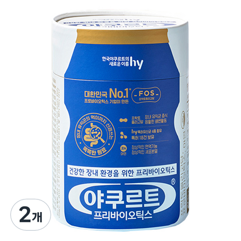 에치와이 야쿠르트 프리바이오틱스 30p, 120g, 2개