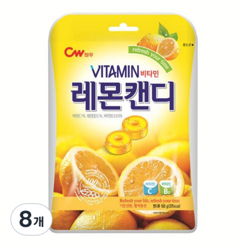 [청우식품] 레몬 캔디, 100g, 8개