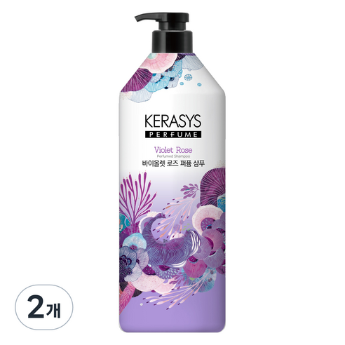 케라시스 퍼퓸 샴푸 바이올렛 로즈, 2개, 1L