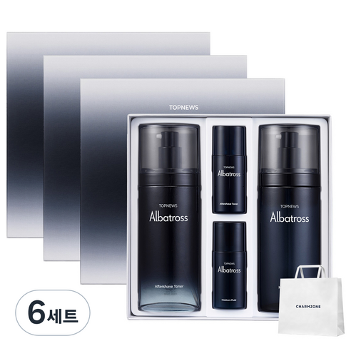 참존 탑뉴스 알바트로스 2종세트 토너 130ml + 25ml + 플루이드 130ml + 25ml, 6세트