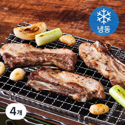 시즈닝 돈대갈비 (냉동), 500g, 4개