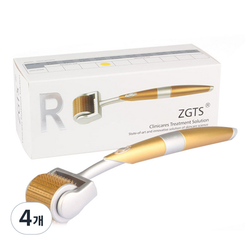 브로키 프리미엄 MTS 더마 페이스롤러 1.5mm, 혼합색상, 4개