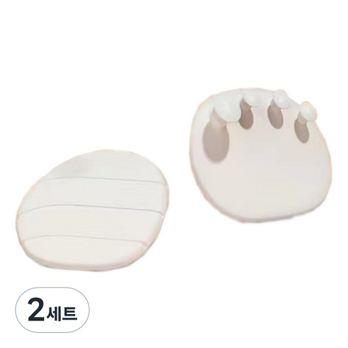 제이케이 자세교정 엄지 외반 발바닥 운동 아치 트레이너 양쪽착용 세트 화이트, 2세트