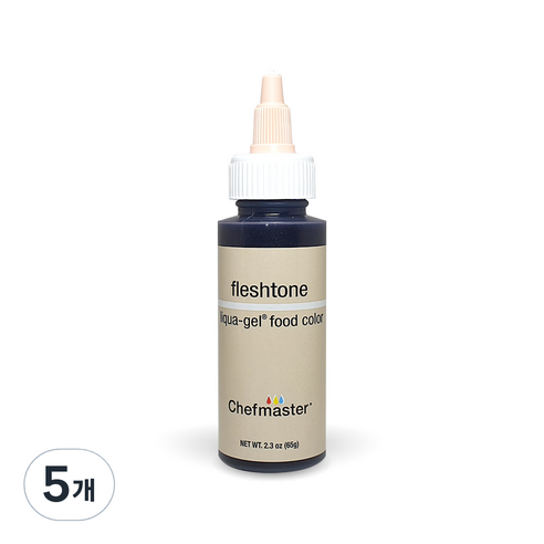 셰프마스터 리쿠아젤 식용색소 플레시톤, 65g, 5개