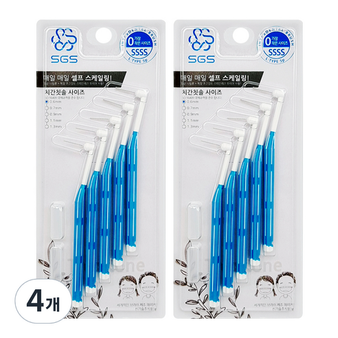 SGS 어금니용 치간칫솔 0.6mm, 5개입, 4개