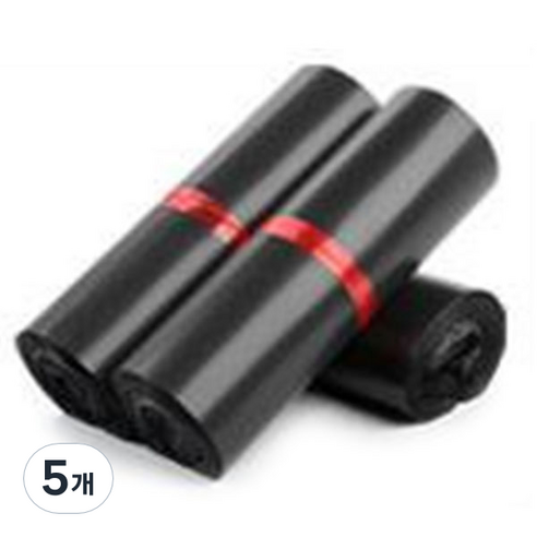 가팡 택배 비닐봉투 폴리백 블랙 D HDPE 0.08 50p, 5개