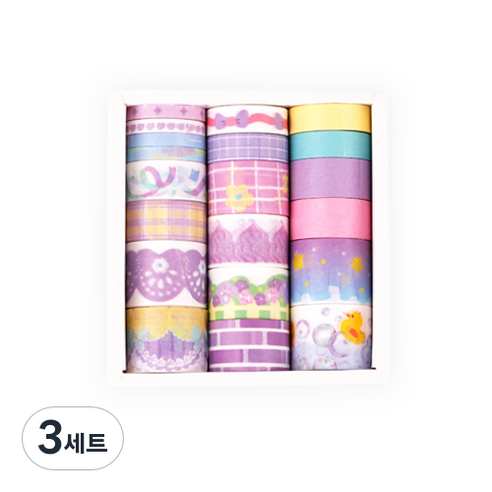 인디케이 블루밍 데이 마스킹 테이프 세트, 3세트