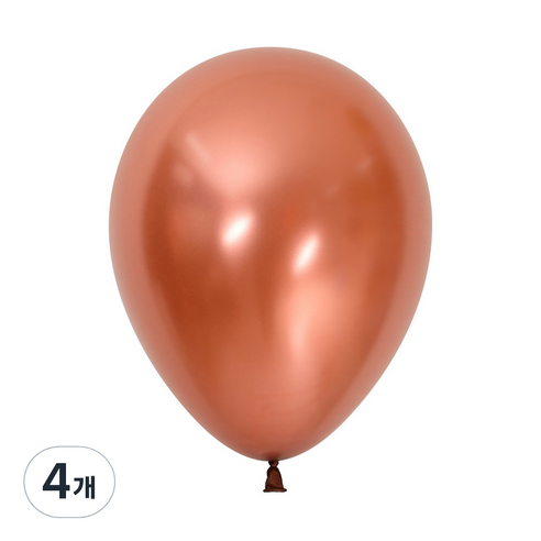 셈퍼텍스 풍선 13cm 100p, 펄 쿠퍼, 4개