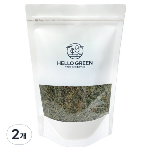 헬로우그린 절단 건조 솔잎, 2개, 200g
