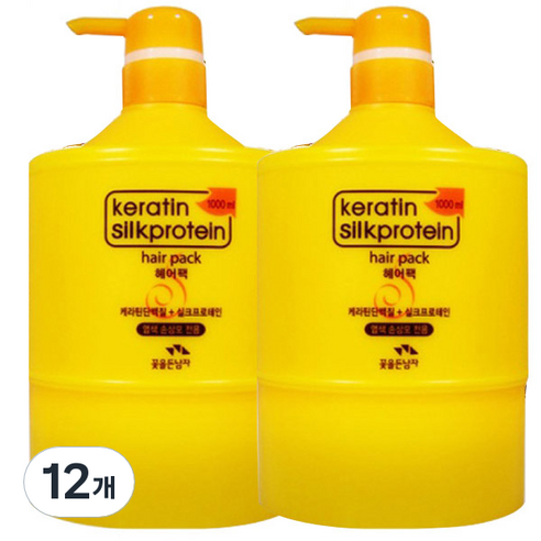 꽃을든남자 케라틴 헤어팩, 1000ml, 12개