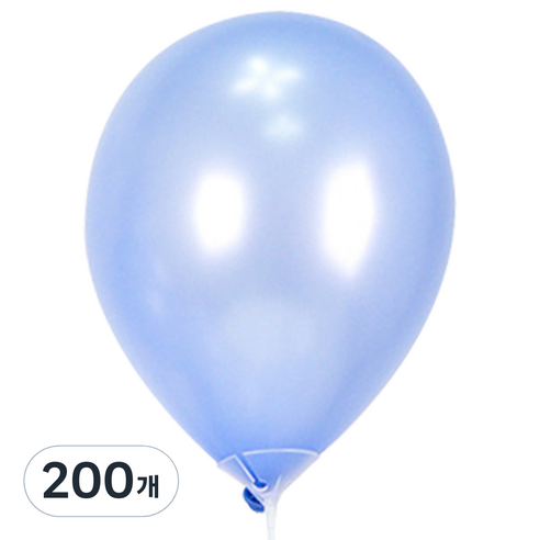 파티쇼 고급 펄 장식풍선 15cm, 페리윙클, 200개