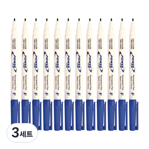 자바펜 파워유성펜, 파랑, 36개