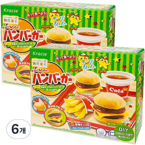 크라시에 해피 키친 햄버거 가루쿡 만들기 22g, 6개, 단품