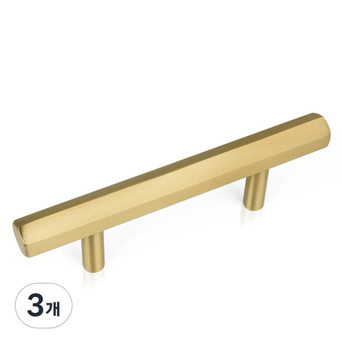모네스페스 가구손잡이 허니콤바 황동 64mm, 3개