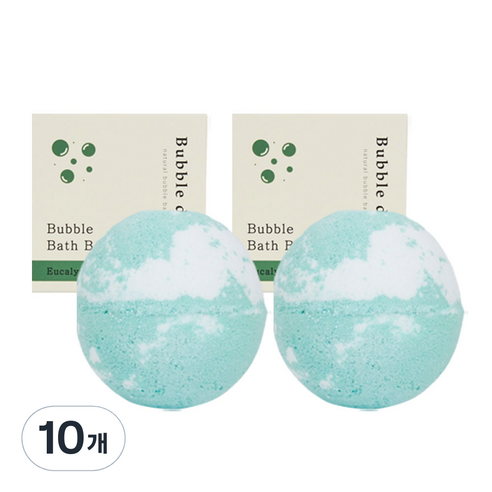 버블데이 배쓰밤 거품입욕제 유칼립투스향, 100g, 10개