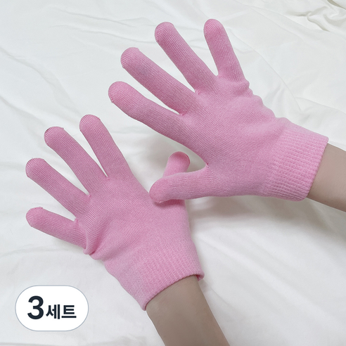 촉촉 보습 젤 좌우 장갑 세트, 3개