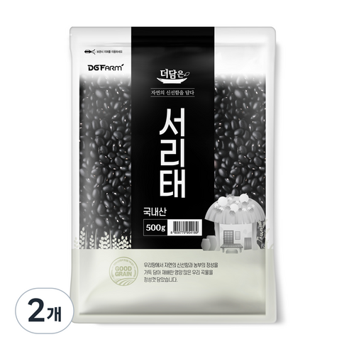 더담은 서리태, 500g, 2개