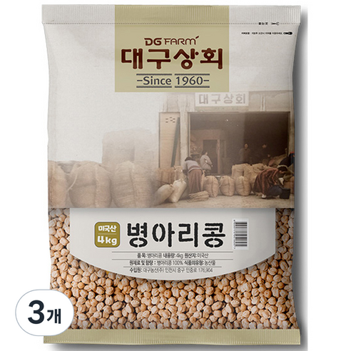 대구상회 병아리콩, 4kg, 3개