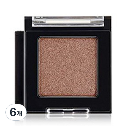더페이스샵 모노 큐브 아이섀도우 글리터 1.8g, BR02 웜로즈, 6개