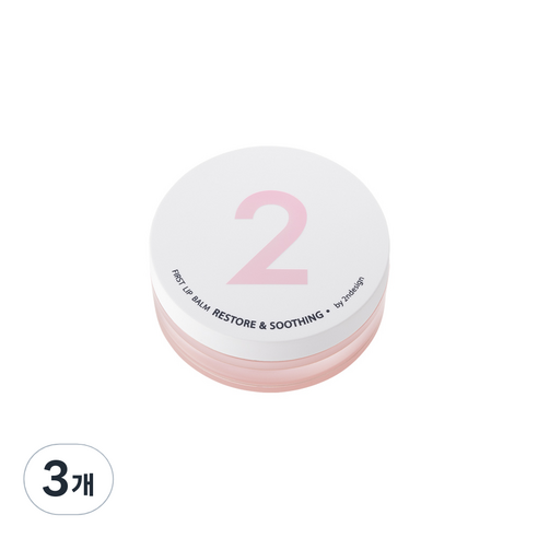 세컨디자인 퍼스트 립밤 리스토어 앤 수딩 15g, 화이트, 3개