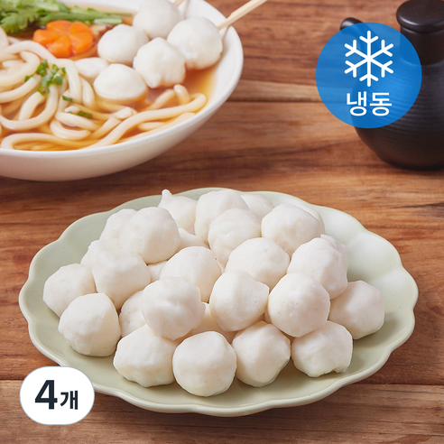 지엔씨푸드 갑오징어 피쉬볼 (냉동), 500g, 4개