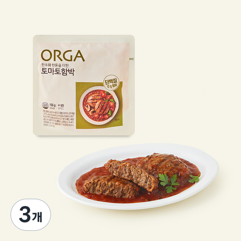 [로켓프레시] 올가 한우와 한돈을 더한 토마토함박