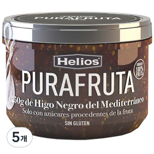 헬리오스 퓨라푸르타 무화과잼, 250g, 5개