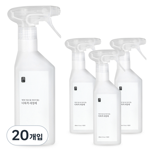 생활공작소 다목적 세정제, 400ml, 20개입