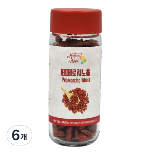 내츄럴스파이스 페페로치노 홀, 18g, 6개