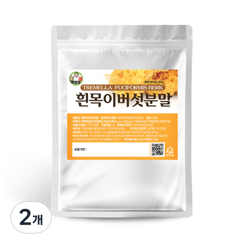 백장생 흰목이버섯가루, 300g, 2개