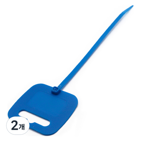 케이블메이트 네임택 타이 UNK-210MT 50p, 블루, 2개