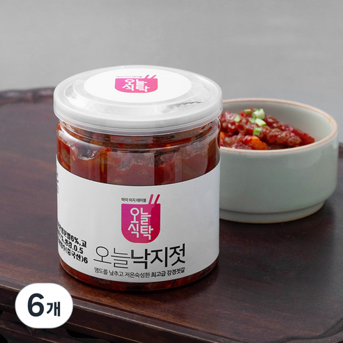 오늘식탁 강경 낙지젓, 250g, 6개